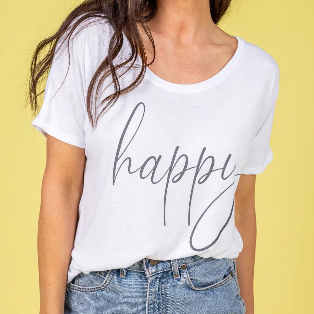 Happy Slouchy Tee